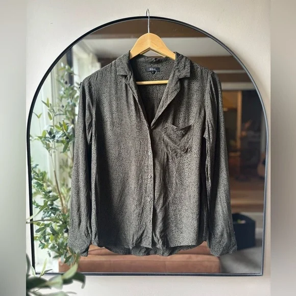 RAILS | rebel top in olive speckled | size xs - Picture 2 of 5